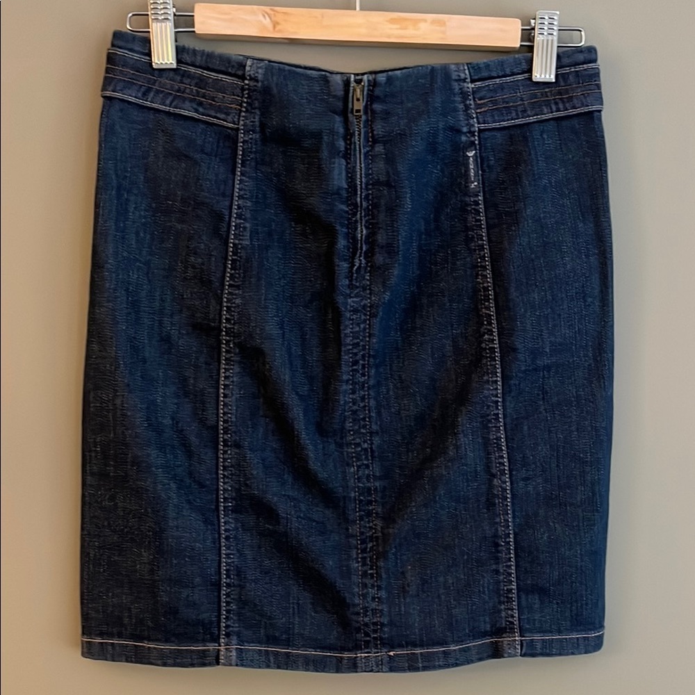 ARMANI JEANS Blue Denim Pencil Mini Skirt size small - Picture 8 of 13